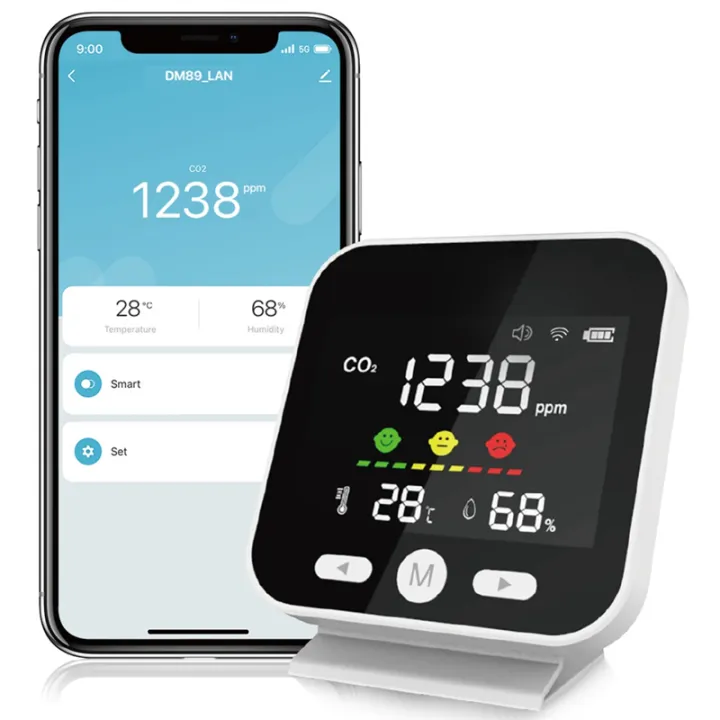 NAMUNY%20Tuya%20WiFi%20Air%20Quality%20Monitor%20CO2%20Carbon%20Dioxide%20Meter%20Temperature%20Humidity%20Measuring%20Detector%20NDIR%20Infrared%20Tester%20-%20Image%207