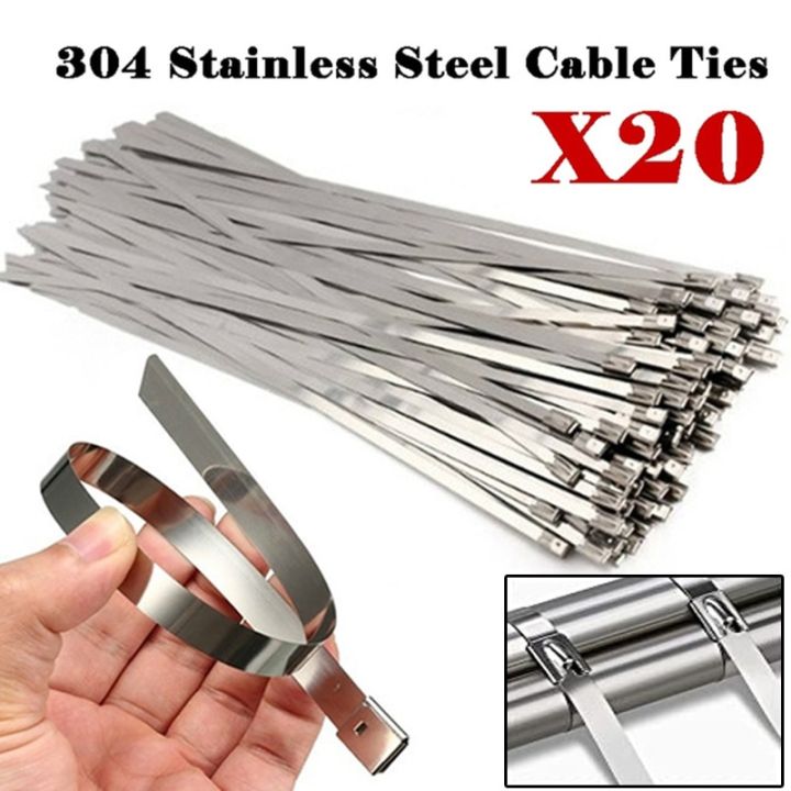 20%20pcs%20Strong%20Self-locking%20Metal%20Stainless%20Steel%20Cable%20Tie%20Zip%20Ties%20300mm%20Bundling%20Wire%20Hose%20Clips,%20Pipe%20Clamp%20-%20Image%202