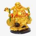 Golden Color Laughing Buddha Statue. 