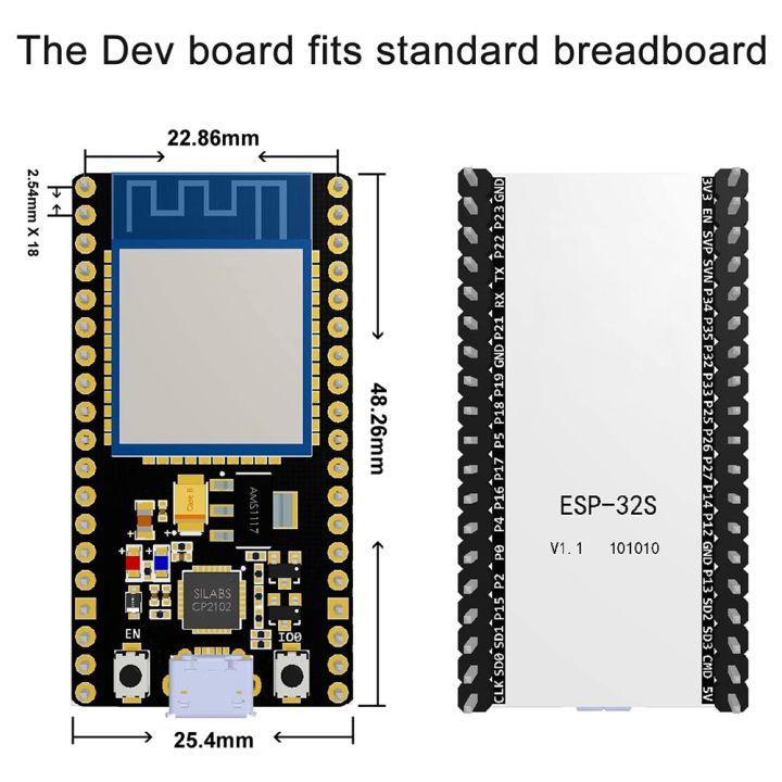 ESP32%20ESP-32S%20NodeMCU-32S%20ESP-WROOM-32%20Development%20Board%202.4%20GHz%20WiFi%20and%20Bluetooth%20Dual%20Cores%20Microcontroller%20-%20Image%205