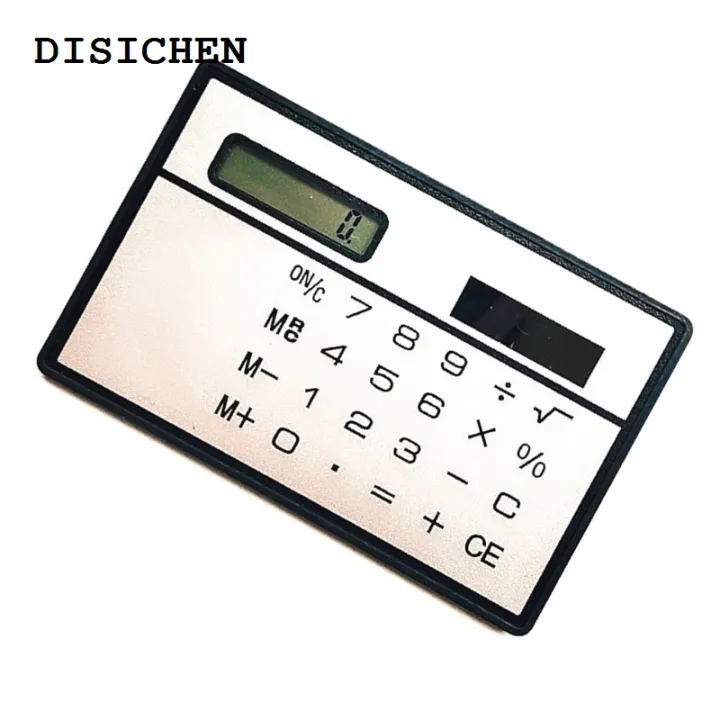 DISICHEN%20Profesional%20Mini%20Solar%20Powered%20Calculator%208%20Digit%20Basic%20Standard%20Calculator,%208.5x5.3cm%20-%20Image%203