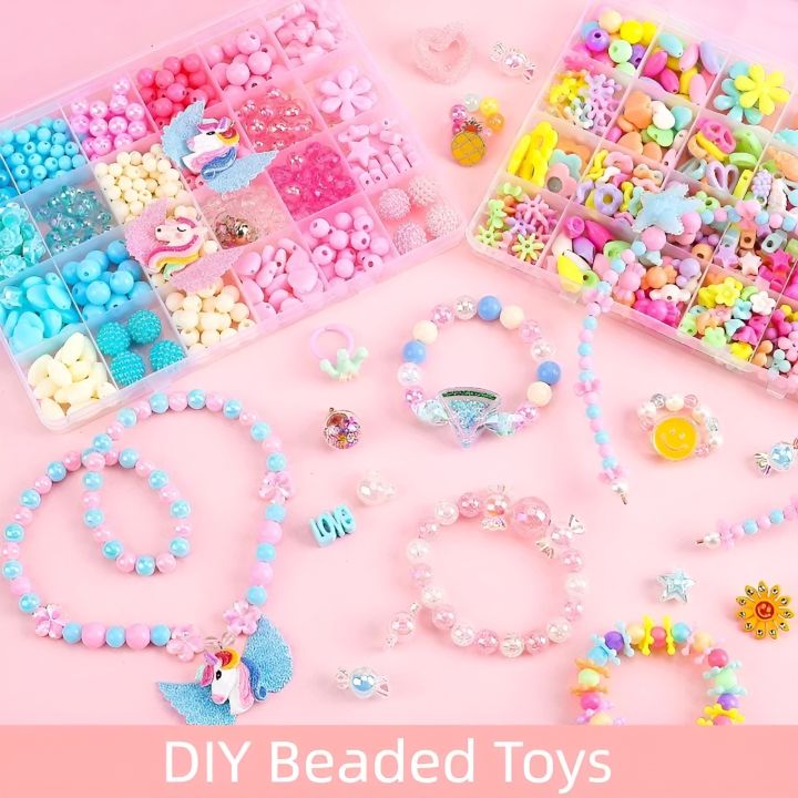Nechibaby-%20Children%20DIY%20Handmade%20Beaded%20Toys%20Girls%20Jewelry%20Making%20Kit%20Toys%20Beads%20Crafts%20Making%20Bracelet%20Necklace%20Toys%20Kids%20Creative%20Gifts%20-%20Image%202