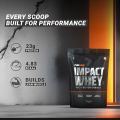 MuscleBlaze Fuel One Impact Whey Protein Powder 1kg / 2.2lbs Chocolate Flavor with 23g Protein per Scoop. 