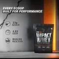 MuscleBlaze Fuel One Impact Whey Protein Powder 1kg / 2.2lbs Chocolate Flavor with 23g Protein per Scoop. 
