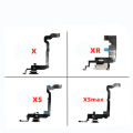 Charging Port Board Flex for iPhone 5s 6 6s 7 8 Plus X XS Max XR Microphone Jack Usb Plug Ori Flex Cable Ribbon Replacement. 