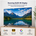 Hyundai 75 Inch QLED 4K UHD Google Smart TV | Android 14 | Dolby Audio | 64GB Storage | Bluetooth 5.1 | Frameless Smart Television. 