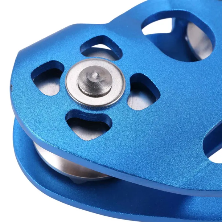 TWEXQNY%204X%20Heart-Shape%20Climbing%20Double%20Pulley%20Steel%20Cable%20Rope%2013mm%20Climbing%20Device%20High%20Speed%20Zipline%20Trolley%2024KN%20-%20Image%205