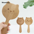 Wenefang Brushes Air Cushion Massage Comb Hair Smooth Air Bag Comb Cute Cat Children's Comb Bamboo Wood Comb Portable Massage Comb. 