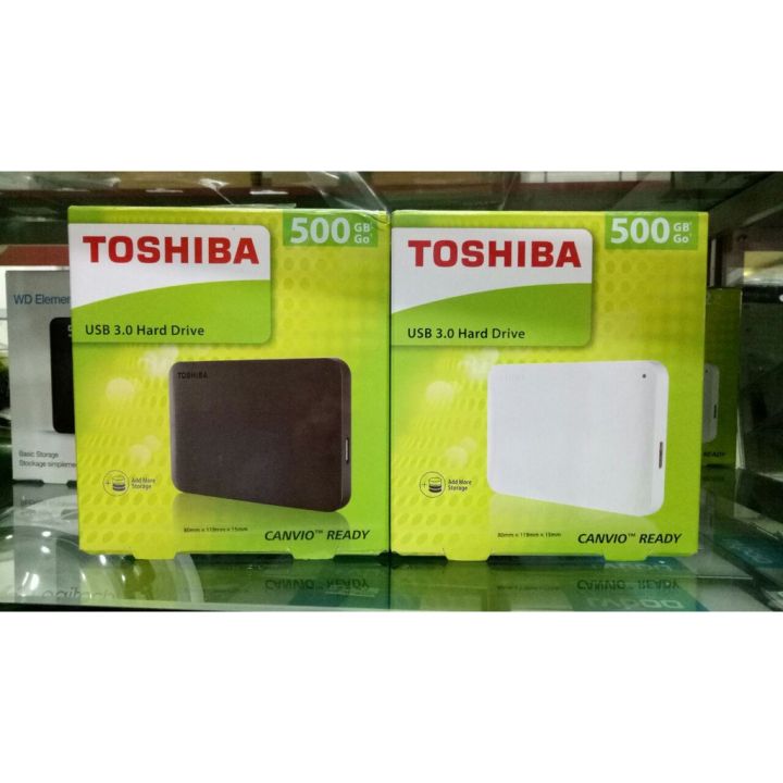 Toshiba Canvio Basics 500GB Portable External Hard Drive 2.5inch USB 3.0 HDD