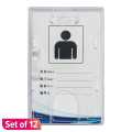 ID Card Transparent Set Of 12. 