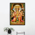 Panchamukhi Hanuman Picture in Hardwood Lamination Frame. 