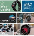 Boult Dire 1.38'' 2.5D Curved HD Display, 500Nits, 250+ Watch Faces, Health Track,IP67 Smartwatch. 