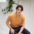 Trikaya Men Cotton 6/1 Half Sleeves Zipper Design Polo T-Shirt- Ponta. 