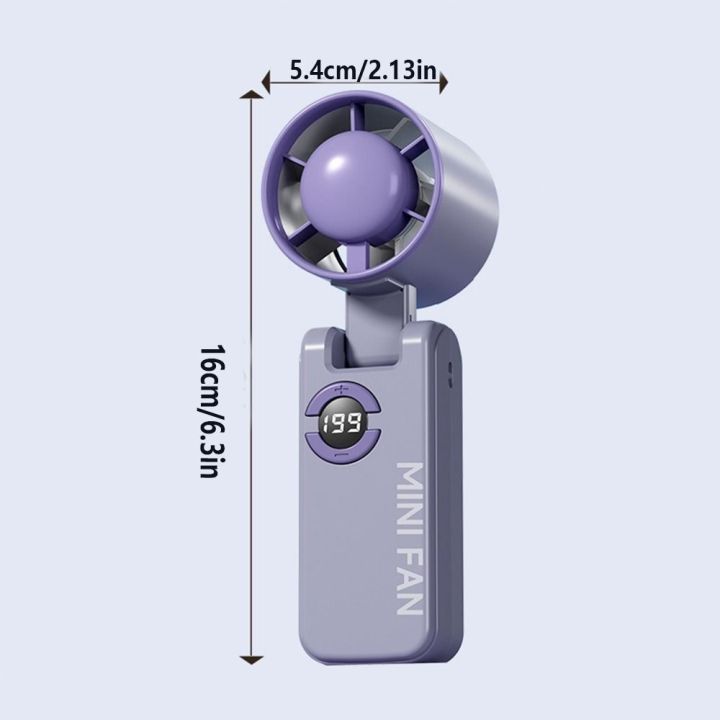 Pocket%20199%20Gears%20Foldable%20Handheld%20Fan%20High-Speed%20Portable%20Cooling%20Fan%20Digital%20Display%20Adjustable%20Speed%20Small%20Electric%20Fan%20Travel%20-%20Image%202