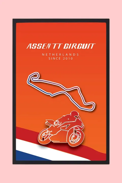 Assen%20TT%20Circuit%20Netherlands%20Motorsport%20Poster%20Art%20%7C%20Wall%20Frame%20-%20Image%202