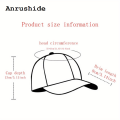 Anrushide Instagram retro gray baseball cap women's summer American washed Original big head circumference trend autumn and winter show face small. 