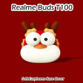 Original For Realme Buds T100 cartoon Silicone Earphone Case Cover Shock resistant NO.2. 