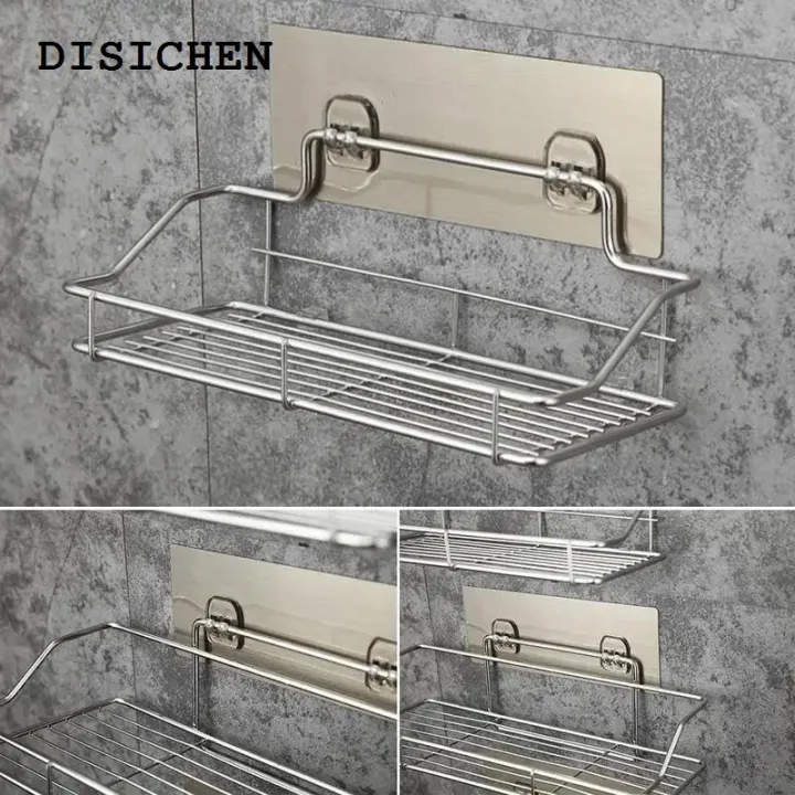 DISICHEN%20Sales%20promotion%20Stainless%20Steel%20Bathroom%20Storage%20Shower%20Shelf%20Punch-Free%20Kitchen%20Toilet%20Wall%20Hanging%20Rack%20Organizer%20Bathroom%20Corner%20Shelves%20Set%20-%20Image%203