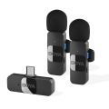 Wireless Lavalier Microphone for Android /USB C Smartphone /Tablet | External Mini Lapel Type C/lightining Microphone. 