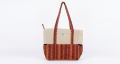 Nepali Handcrafted Cotton Shoulder Bag for Women - Multi-Pocket Ladies Casual Travel & Office Tote Bag with Laptop Pocket. 