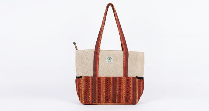 Nepali%20Handcrafted%20Cotton%20Shoulder%20Bag%20for%20Women%20-%20Multi-Pocket%20Ladies%20Casual%20Travel%20&%20Office%20Tote%20Bag%20with%20Laptop%20Pocket%20-%20Image%205