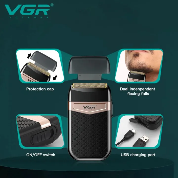 VGR%20V-331%20Ultra%20Thin%203-Speed%20Electric%20Shaver%20for%20Men%20%7C%20Rechargeable%20&%20Portable%20-%20Image%208