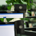 1 Piece USB Stereo Speaker Sound Bar Clipon Speakers Portable Black for Notebook Laptop Phone Music Player Computer. 
