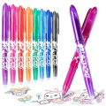 12 Pcs/Set Multi-Color Erasable Gel Pen 0.7mm Kawaii Pens Writing Drawing Tools Office School Supply Stationery 0.7mm. 