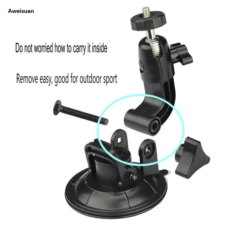 Aweisuan%209CM%20Car%20Suction%20Cup%20Universal%20Phone%20Holder%20Adjustable%201/4%20Adapter%202025%20For%20GoPro%2013%2012%2011%2010%209%20Insta360%20Osmo%20Action%205%204%203%20Smart%20phone%20-%20Image%205