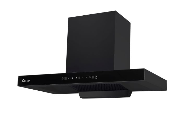 Osmo Inferno Auto clean Black Power Coating Chimney +Panel Chimney(90 cm)