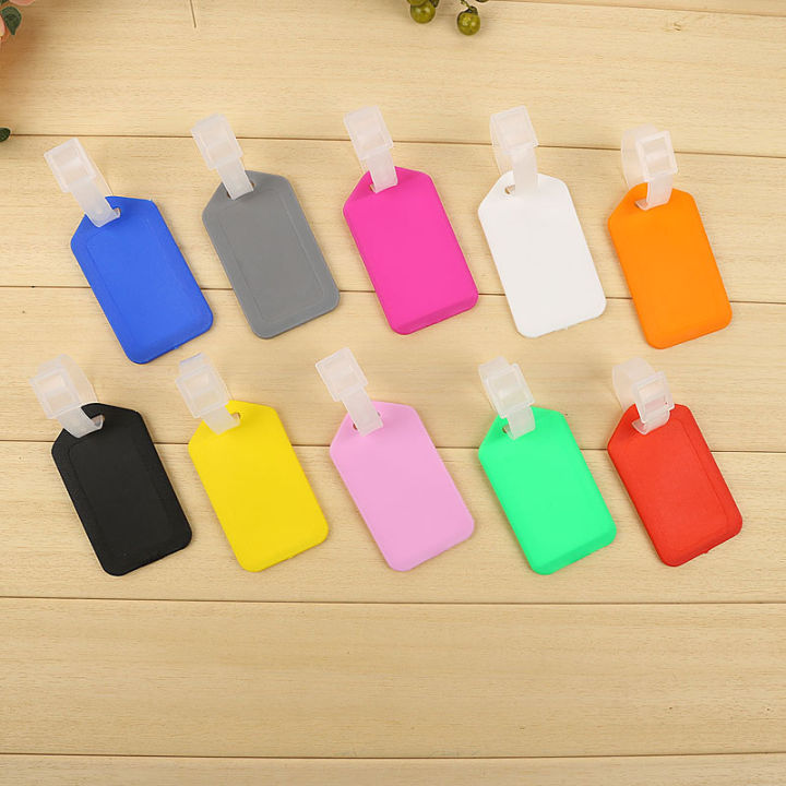 Luggage Tag Plastic Baggage Tags Women Men Boarding Shipping Suitcase ID Address Name Holder Bag Label Travel Accessory ZHIXING