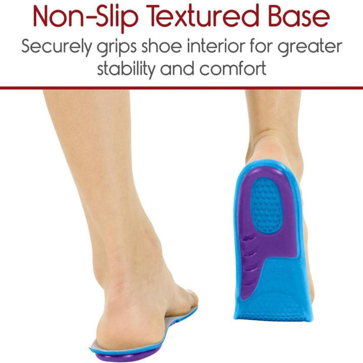 Orthotic shoe Insoles Arch Support Plantar Fasciitis Flat Feet Back Heel Pain eB