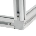 Aluminum Alloy Aluminum Extrusion Profile with Screws 3-Way End Corner Bracket Connector European Standard. 