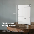 Magnetic Whiteboard Fridge Calendar Meal Planner and Shopping List White Board - Memo Board and Family Planner Easy Install. 