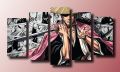 Bleach Shunsui Kyōraku Canvas Wall Art – Anime Manga Wall Decoration-5 Piece. 