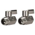 10X 304 Stainless Steel Mini Valve(1/2 Inch Female x Male) NPT Thread, Water Flow Regulator Control Valve. 