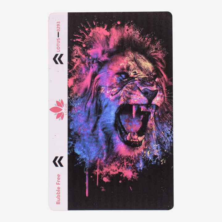 Multicolor Lion Printed Back Stickers For All Infinix Mobile