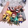 Anime Keychain Demon Slayer Kimetsu No Yaiba Cute Doll Tanjiro Nezuko Keyring Bag Pendent Key Chain Accessories Toy Gift. 