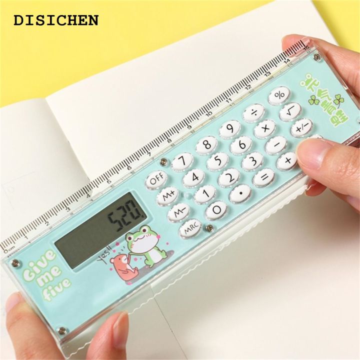 DISICHEN%20Profesional%202%20in%201%2015cm%20Ruler%20Calculator%208-Digits%20Electronic%20Calculator%20Pocket%20Mini%20Stationery%20Math%20Toys%20School%20Multi-functional%20Calculator%20-%20Image%204