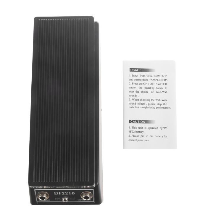DF2210 Wah-pedaal Klassiek Wah-effectpedaal voor Gitaar met Aan/uit
