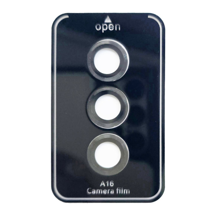 Camera%20Lens%20for%20Samsung%20Galaxy%20A16%205G%20%7C%209H%20Hardness,%20Full%20Coverage%20Camera%20Metal%20Ring%20Protector%20Ultra-Thin/Clear%20-%20Black%20-%20Image%202