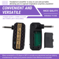JAERBEE Mini Amp Electric Bass Headphone Amplifier 3.5mm Plug Play Auxiliary Audio Input Bass Connect CD MP3 Player. 