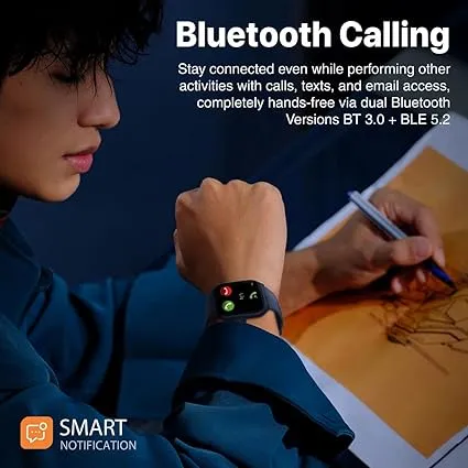 Promate%20PROWATCH-AM19,%20Smart%20Watch,%20Sporty%20BT%203.0%20+%20BLE%205.2%20Fitness%20Tracker,%201.96%E2%80%9D%20Always-On%20AMOLED%20Display,10%20Day%20Battery%20Life,100+%20Sports%20Modes,%20IP68%20Water%20Resistance%20for%20iPhone,%20Androids%20-%20Image%203