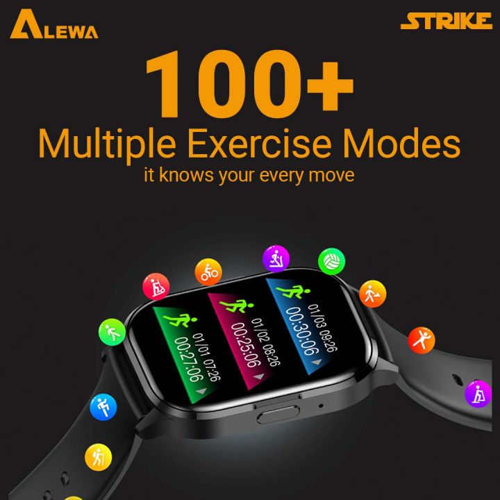 Alewa%20Strike%20Amoled%20Smart%20Watch%202.01"%20Large%20Display%20%7C%20Bluetooth%20Calling%20%7C%20IP67%20WaterProof%20%7C%20Metal%20Body%20%7C%20Extra%20Strap%20%7C%20G-Sensor%20-%20Image%206