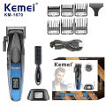 New Kemei Hair Trimmer Professional Trimmer Adjustable Haircut Machine 9000 RPM Hair Clipper Brushless Motor Trimmer for Men KM-1670. 