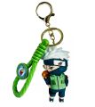 Naruto Manga Anime Kakashi 3D Keychain With Straps and Lock Keyring. 