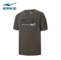 Erke Drak Grey Men Crew T-shirt 11224202132-102. 