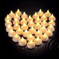 Floating No Electricity Needed Artificial LED Light Diya with Water Sensor Best for Diwali Home Decoration (White Colour) Set of12. 