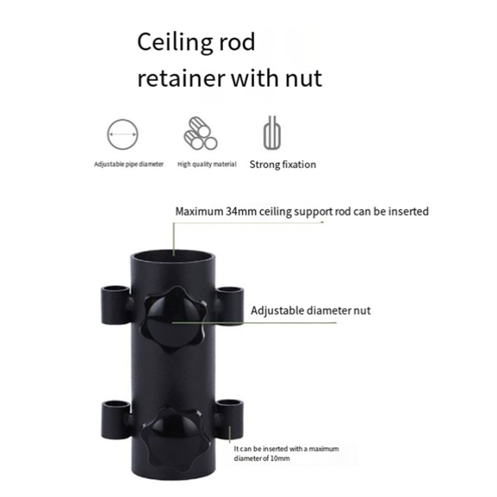 Awning Pole Fixing Tube Ground Bracket Windproof Tent Canopy Support ...