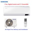 Samsung 1 Ton5 in 1 Convertible Inverter Air Conditioner- AR12TSHZRWKNRC. 